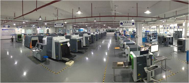 日联科技安检机生产车间一角 日联科技安检机生产车间一角